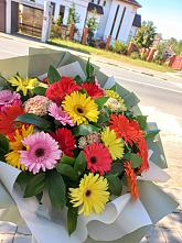 Букет цветов из:  Герберы #REPLACE_PRED# Ловлинской